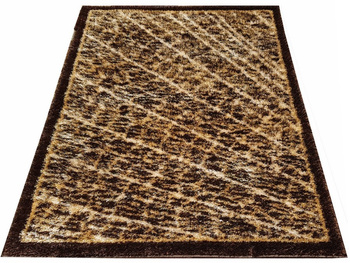 Dywan nowoczesny do salonu i sypialni PANTERA Brązowy M50 NEVADAS