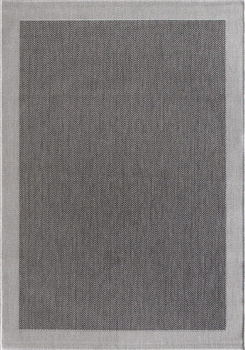 Dywan mata nowoczesny balkon, taras, patio CHEVRON Ciemno Szary MIOVANI