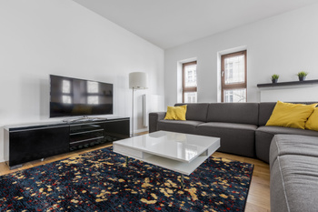 Dywan nowoczesny do salonu DENVER Błękit Niebieski OPTIMAL