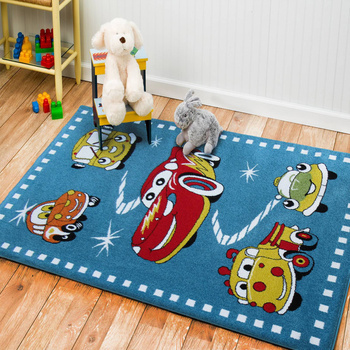 Dywan dziecięcy Autka Zygzak 12 niebieski MONDO Kids