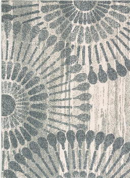 Dywan wełniany do salonu AON Popielaty SMART