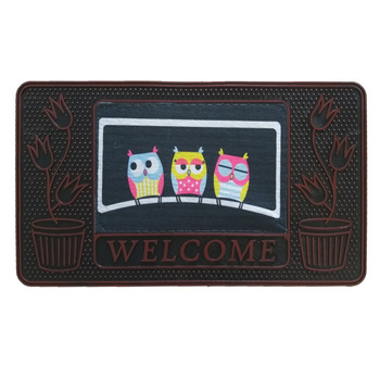 Wycieraczka wejściowa 40x70 KOLOROWE SOWY