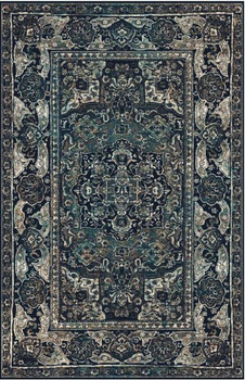 Dywan wełniany do salonu Agnella MORTON Granatowy AGNUS