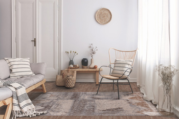 Dywan nowoczesny do salonu Agnella SEKO Beżowy AVANTI