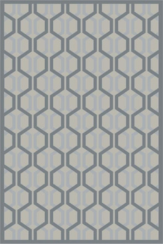 Dywan nowoczesny do salonu NET Stalowy Ciemny Popiel HILL