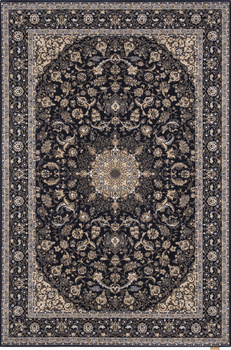 Dywan wełniany do salonu Agnella DAMORE Granatowy CALISIA