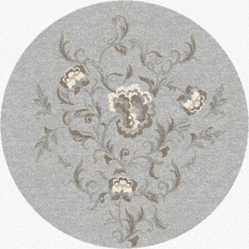 Dywan wełniany do salonu Agnella JIRA Szary Koło BALLATA NATURAL