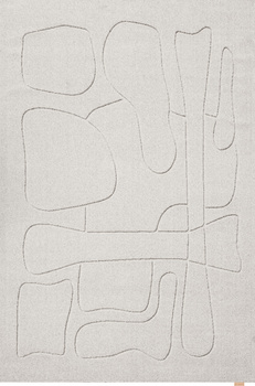 Dywan wełniany do salonu Agnella MORPHIC Jasny Szary MORPHIC