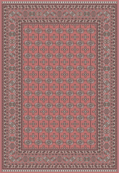 Dywan klasyczny do salonu Dywilan SAO 6 Różowo Szary ANTIA