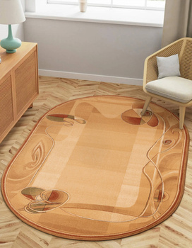 Dywan wełniany do salonu HIMALIA Owal Sahara ISFAHAN