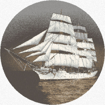 Dywan wełniany do salonu Agnella DAR POMORZA Grafitowy Koło BALLATA NATURAL