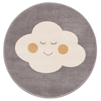 Dywan dziecięcy CLOUD Popiel Koło SOFT