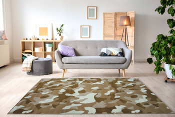 Dywan młodzieżowy do salonu MORO Beż ALFA