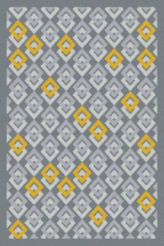 Dywan nowoczesny do salonu DUPLI Złoty METEO