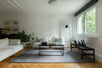 Dywan wełniany do salonu BEVERLY Jasny Szary DIAMOND