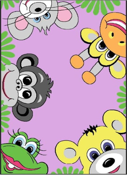 Dywan dziecięcy TIG Liliowy CANDY