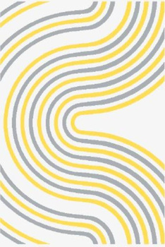 Dywan nowoczesny do salonu PURTUR Biały METEO