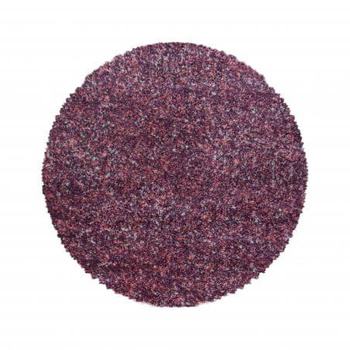 Dywan nowoczesny do salonu, sypialni Shaggy Fioletowy Melanż Koło JOY