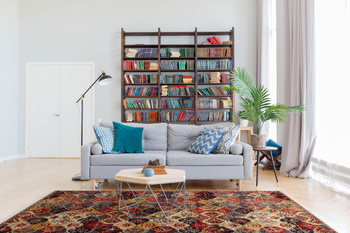 Dywan nowoczesny do salonu VIVINA Rubin Czerwony OPTIMAL