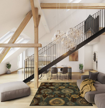 Dywan wełniany do salonu Dywilan OLIVO Patyna POLONIA