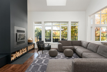 Dywan wełniany do salonu Agnella EWAR Grafitowy CALISIA M