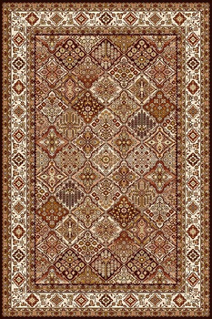 Dywan klasyczny do salonu BERGENIA Terakota STANDARD