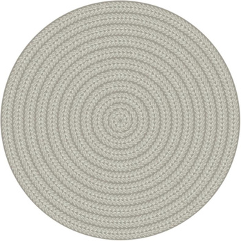 Dywan wełniany do salonu Agnella TINO Szary Koło NOBLE