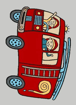 Dywan dla dzieci Agnella STRAŻ Szary FUNKY