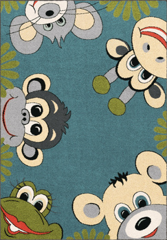 Dywan dla dzieci Agnella TIG Lazurowy Niebieski FUNKY TOP