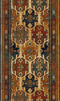 Dywan wełniany na korytarz Dywilan ROHAN Jasny Rubin Chodnik OMEGA