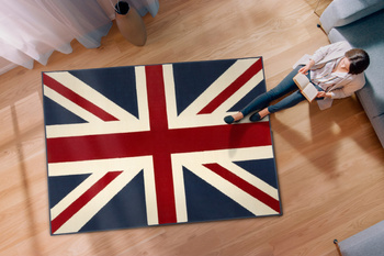 Dywan młodzieżowy do salonu BRITISH FLAG ALFA