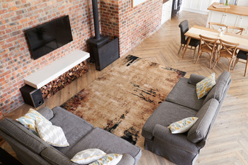 Dywan wełniany do salonu Agnella RIBO Jasny Beżowy ISFAHAN