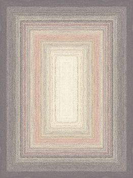 Dywan wełniany do salonu Agnella PLOMO Antracytowy Kwadrat AGNUS