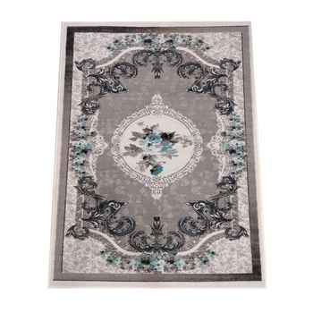 Dywan antypoślizgowy do salonu UMIS 02 Szary DYNASTIA