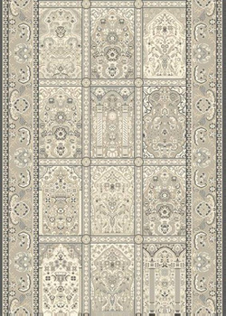 Dywan wełniany do salonu Agnella MAUR 1.0/8 Beżowy Chodnik REGIUS