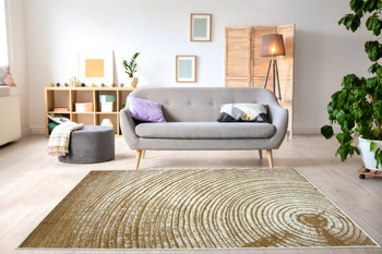 Dywan nowoczesny do salonu DĄB Beż ALFA