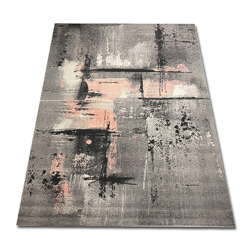Dywan nowoczesny do salonu MARMUREK Szaro Różowy ALFA NEW IDEA