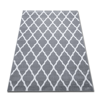 Dywan nowoczesny do salonu KONICZYNA MAROKAŃSKA Szary ALFA NEW IDEA