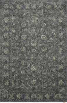 Dywan wełniany do salonu VINTAGE FLORA Grafitowy DIAMOND