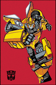 Dywan do pokoju dziecięcego BUMBLE Czerwony TECH