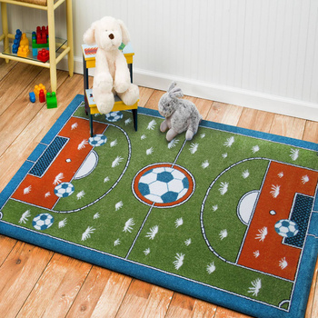 Dywan dziecięcy Boisko, Piłka Nożna 07 zielony MONDO Kids