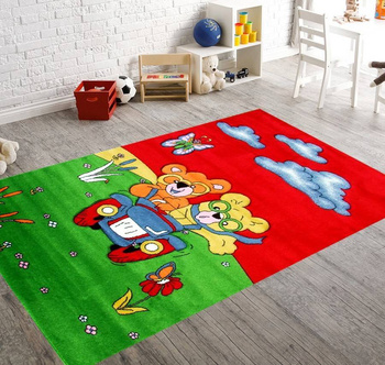 Dywan do pokoju dziecięcego POLANA Czerwony 649 BAMBI