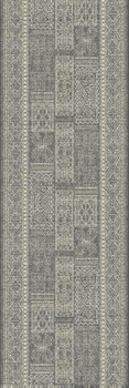 Dywan wełniany do salonu Agnella AMIN Grafitowy Chodnik ISFAHAN