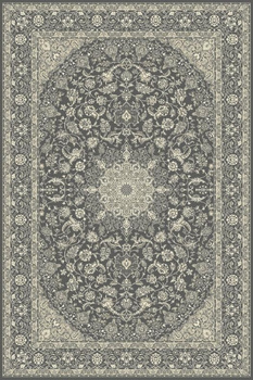 Dywan wełniany do salonu DAMORE Grafitowy DIAMOND