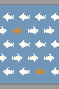 Dywan dziecięcy Agnella SHARKS Lazurowy Niebieski SOFT