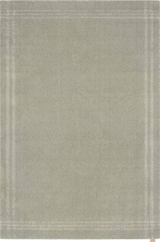 Dywan wełniany do salonu Agnella GRID RIM Taupe PLATINIUM