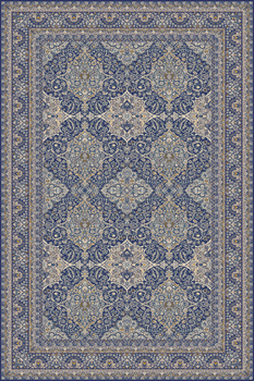 Dywan wełniany do salonu Agnella NESSA Ciemny Niebieski AGNUS