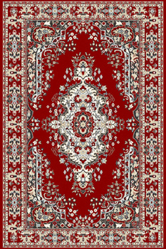 Dywan klasyczny do salonu KAZIM Bordo GIZEL