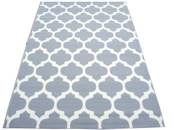 Dywan nowoczesny do salonu MAKAO Jasny Popiel LUNA