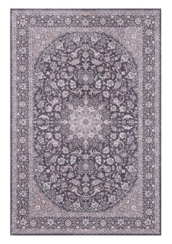 Dywan wełniany do salonu DAMORE Antracytowy DIAMOND